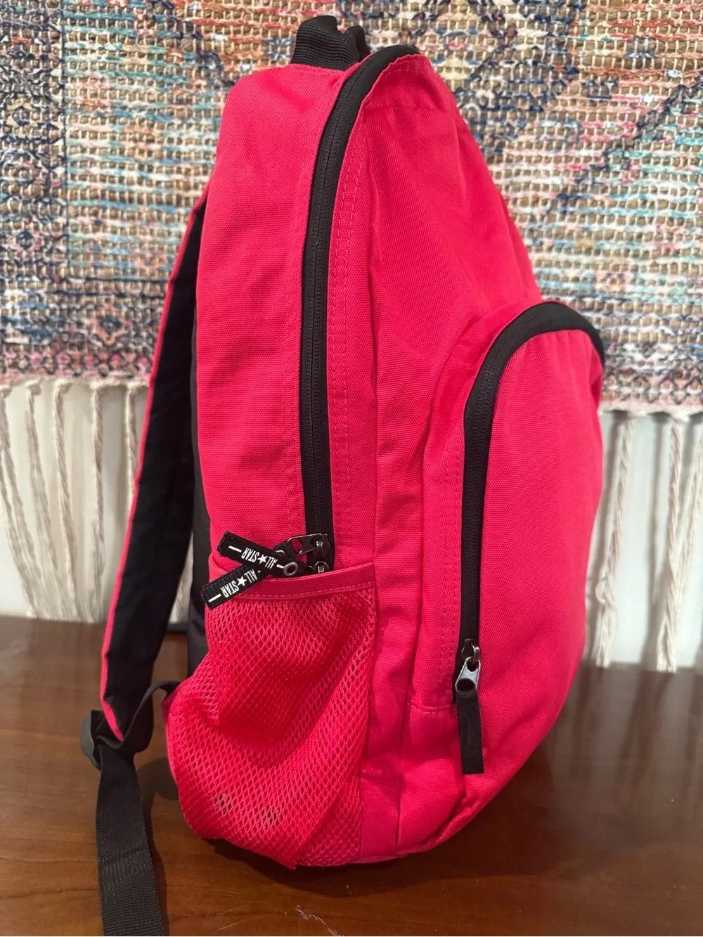 Converse Red Backpack with Black Accents